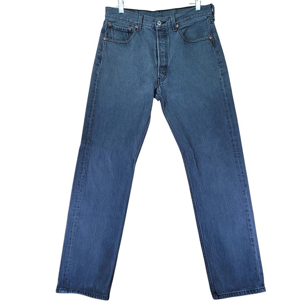 Levis 501 XX Jeans Mens‎ 31x31.5 Gray Y2K 2011 Straight Fit Button Fly Denim